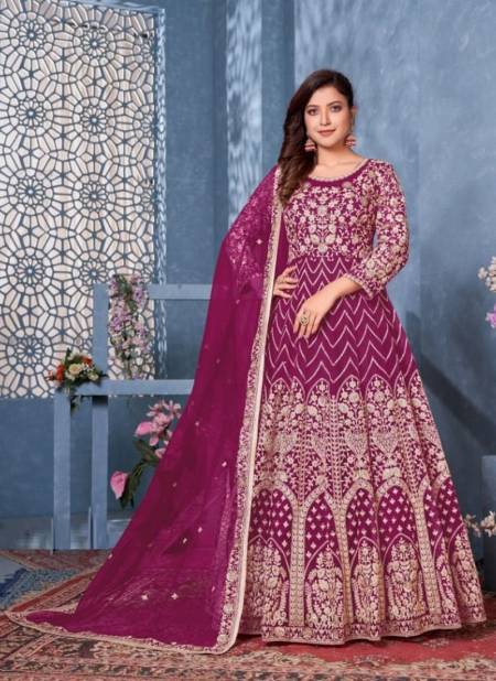 Pink Colour TWISHA AANAYA 138 Designer Wedding Wear Long Anarkali Salwar Suit Collection 3804